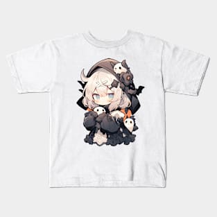 Kawaii Anime Halloween Kids T-Shirt